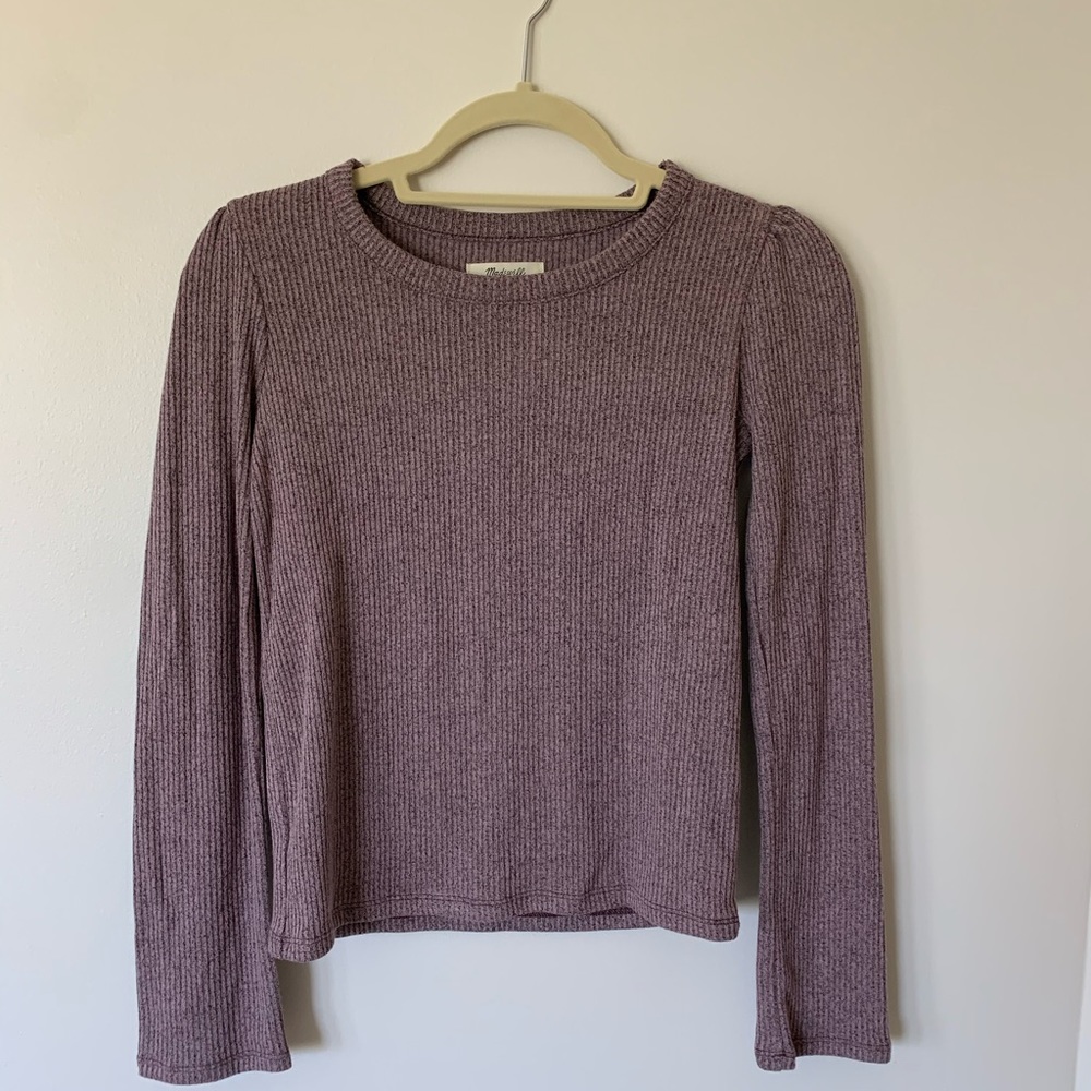 Madewell Long Sleeve Ribbed Top